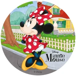 Disque gâteau azyme Minnie Mouse 20 cm