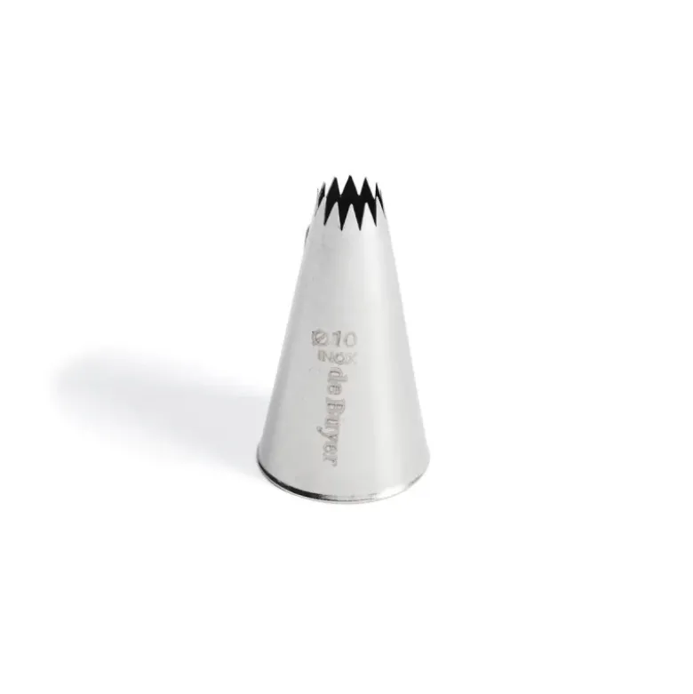 Douille cannelée petits fours inox Ø 10 mm 14 dents