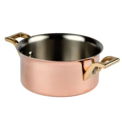 Elégance cuivre-inox mini-marmite 12 cm
