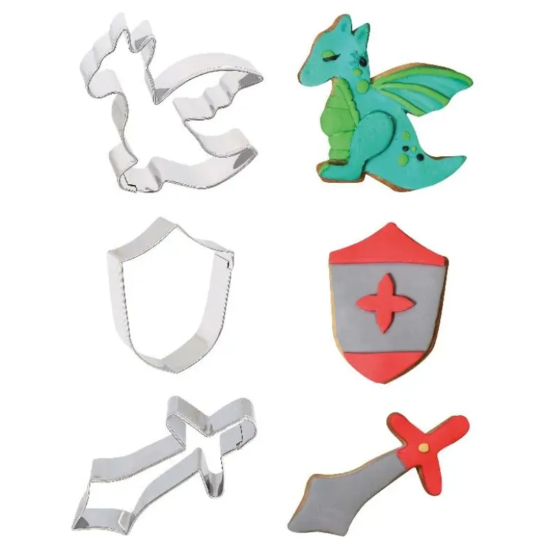 Emporte-pièce Chevaliers assortis (x3)