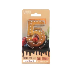 Emporte-pièces cake topper "5"