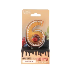 Emporte-pièces cake topper "6"