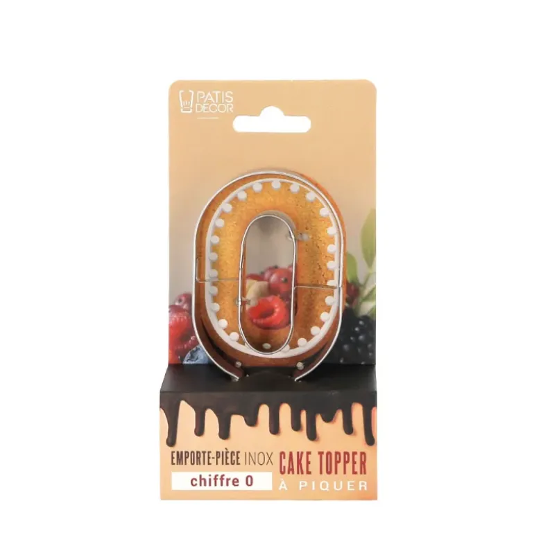 Emporte-pièces cake topper "0"