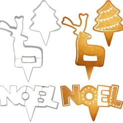 Emporte-pièces cake toppers thème Noël (lot de 3)