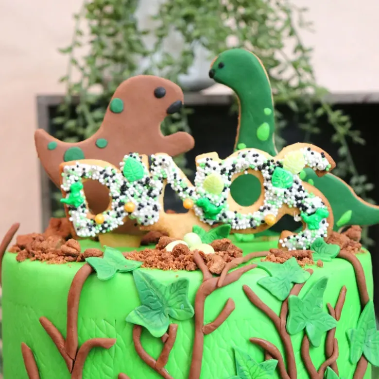 Emporte-pièces cake toppers thème dinosaures (lot de 3)