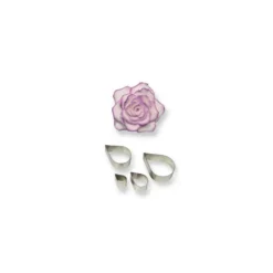 Emporte-pièces inox pétales de roses PME (x 4)