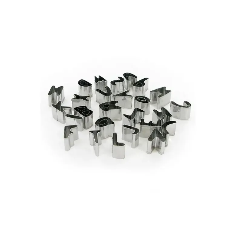 Emporte-pièces lettres alphabet inox