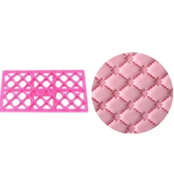 Empreinte effet matelassé petites fleurs