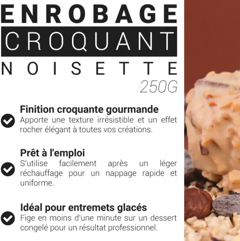 Enrobage croquant goût noisette - 250 g