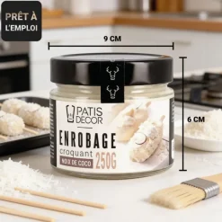 Enrobage croquant goût noix de coco 250 g - DDM 08/26