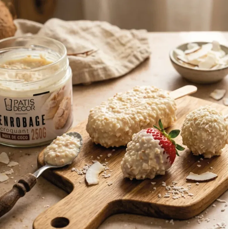 Enrobage croquant goût noix de coco 250 g - DDM 08/26
