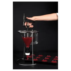 entonnoir doseur copolyester transparent avec support jusqu'à 20 cc