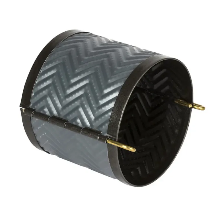 Exopan pâté en croûte rond à chevrons hauteur 9 cm diamètre 10 cm