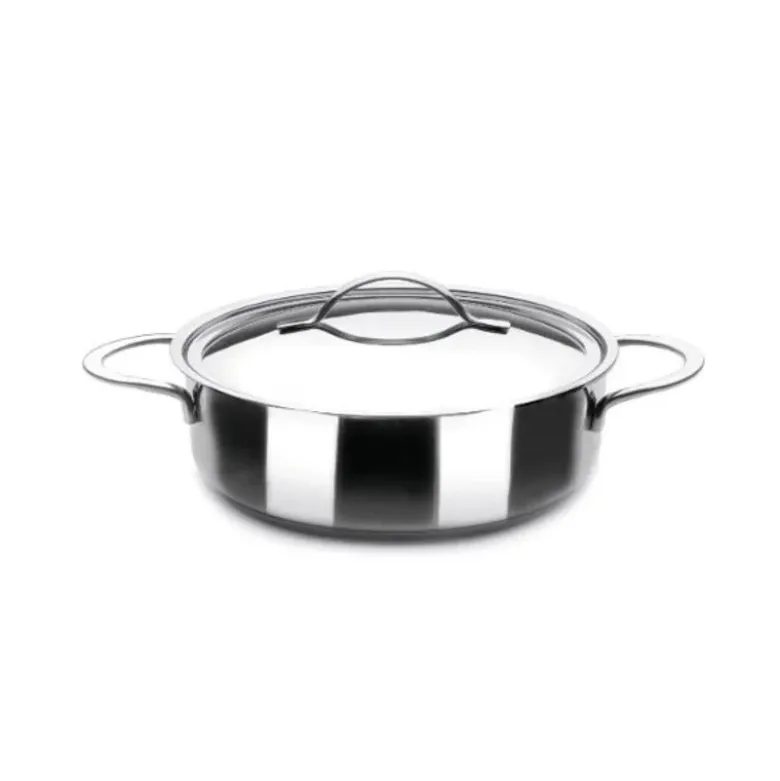 Faitout inox avec couvercle