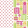 Feuilles transfert Scandinave et Coeurs assorties (x4) - DDM 06/26