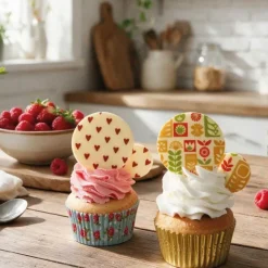 Feuilles transfert Scandinave et Coeurs assorties (x4) - DDM 06/26