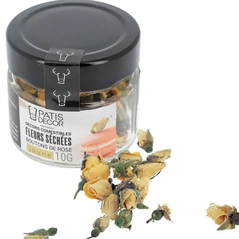 Fleurs séchées de roses jaunes 10 g