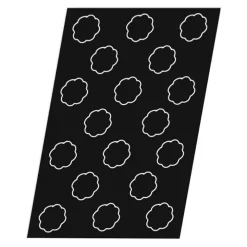 Flexipan 60x40 plaque de 18 bavarois 5 côtes 7.8x4cm