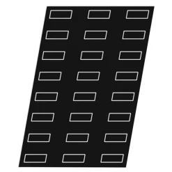 Flexipan 60x40 plaque de 25 cakes 8,9x4.6 cm