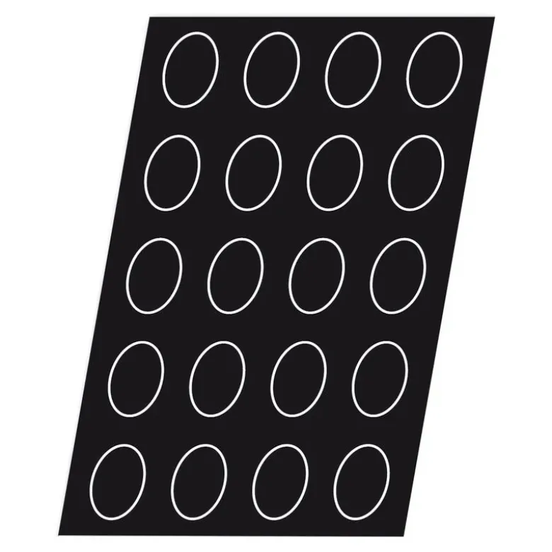 Flexipan 60x40 plaque de 56 demi oeuf 55x35 mm