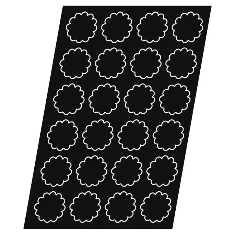 Flexipan 60x40 plaque de 24 fleurs 6.4x2.6 cm