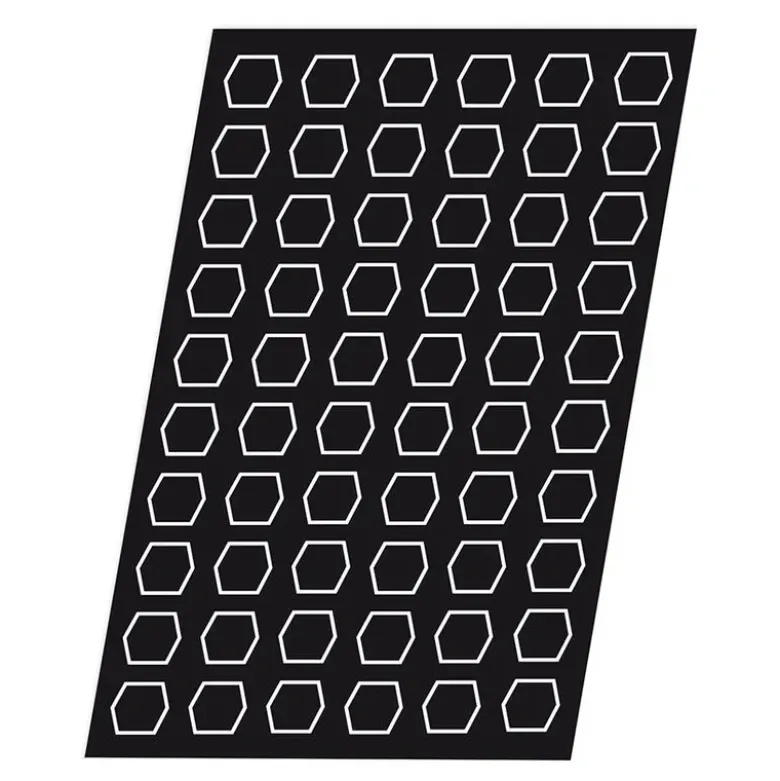 Flexipan 60x40 plaque de 60 hexagones 4.5x4 cm