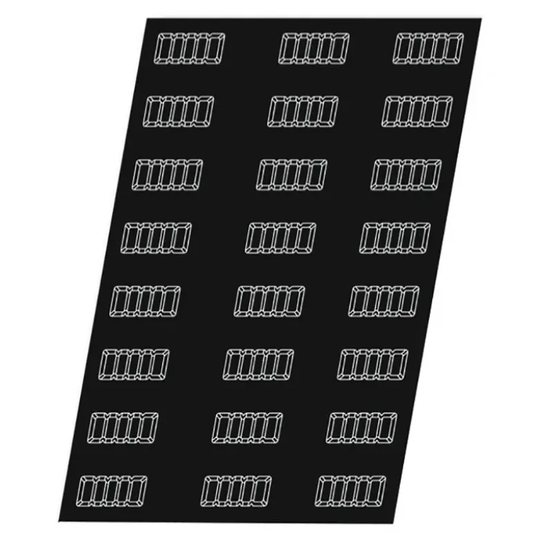 Flexipan 60x40 plaque de 24 lingots cannelés 10.6x4.6x2.5 cm