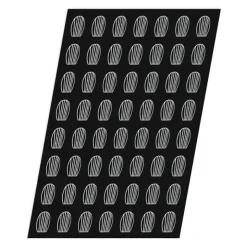 Flexipan 60x40 plaque de 56 mini-madeleines 5.2x3.5 cm