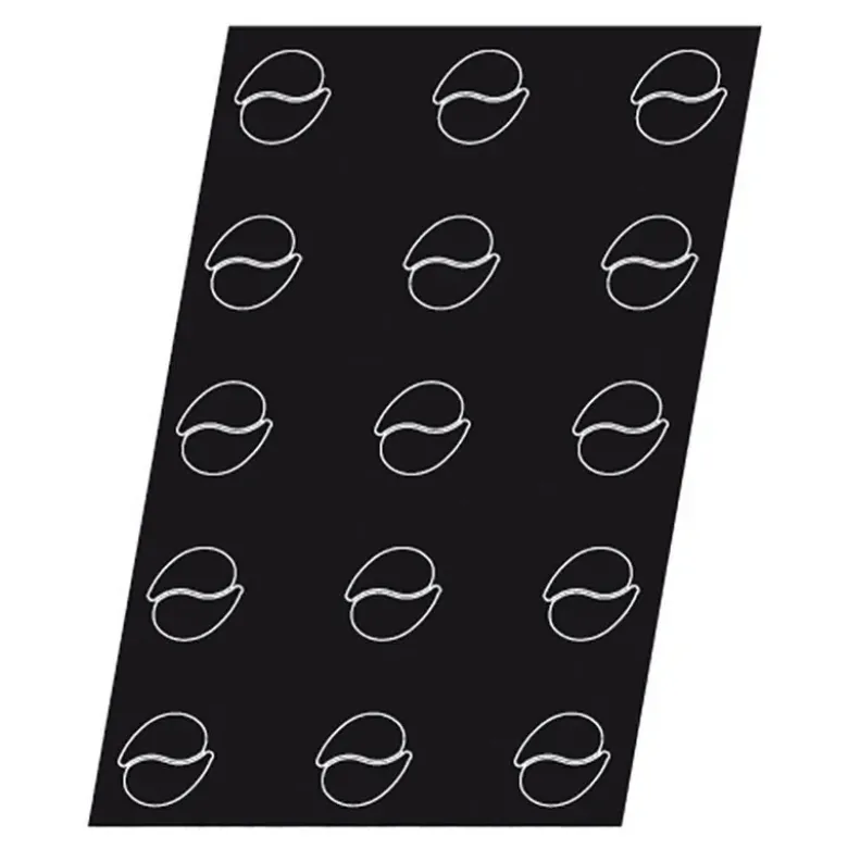 Flexipan 60x40 plaque de 24 petites gouttes entrelacées 5.9x3.5 cm