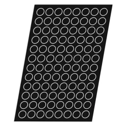 Flexipan 60x40 plaque de 96 pomponettes 3.6 cm