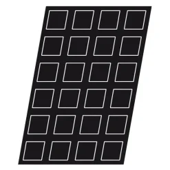 Flexipan 60x40 plaque de 35 pyramides 5x5x3.5 cm