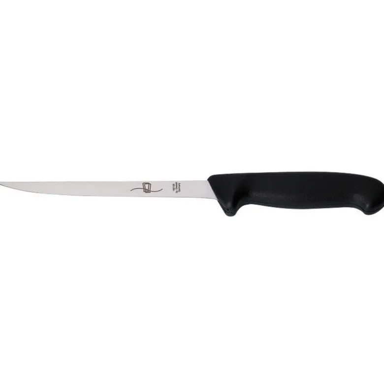 Giesser couteau filet de poisson manche noir 18cm