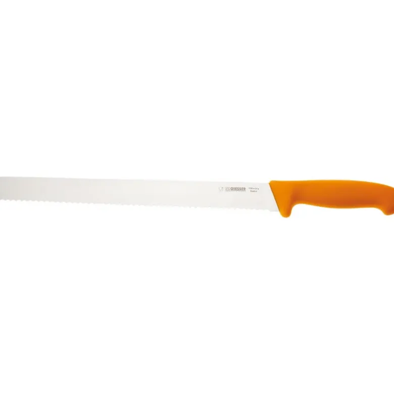 Giesser couteau à génoise manche jaune 31 cm