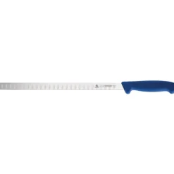 Giesser couteau à saumon alvéolé manche bleu 31 cm