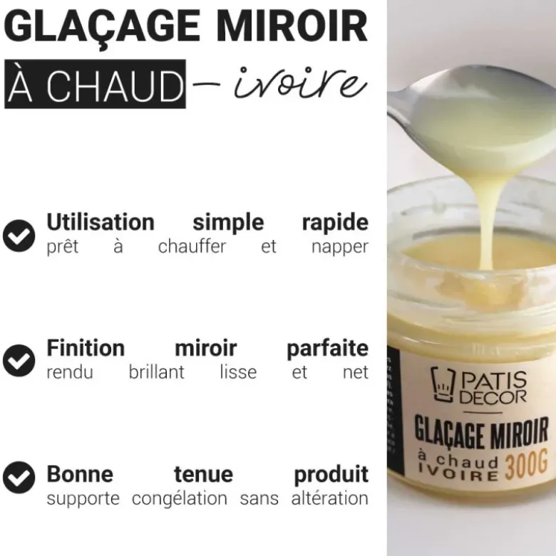 Glaçage miroir Ivoire 300 g