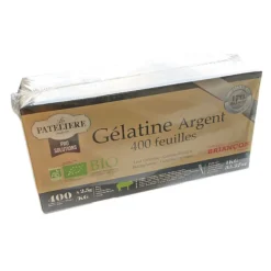Gélatine porcine 400 feuilles bio Briançon 1 kg - DDM 03/26