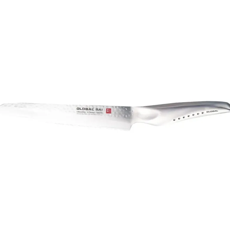 Global série Saï couteau a pain SAI-M04 17 cm