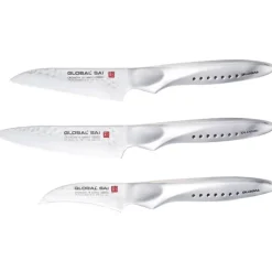 Global série Saï couteau d'office lame droite SAI-S03R 9 cm