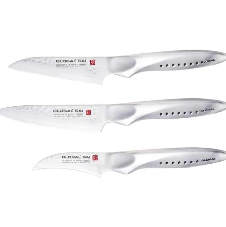 Global série Saï couteau d'office SAI-S02R 10 cm