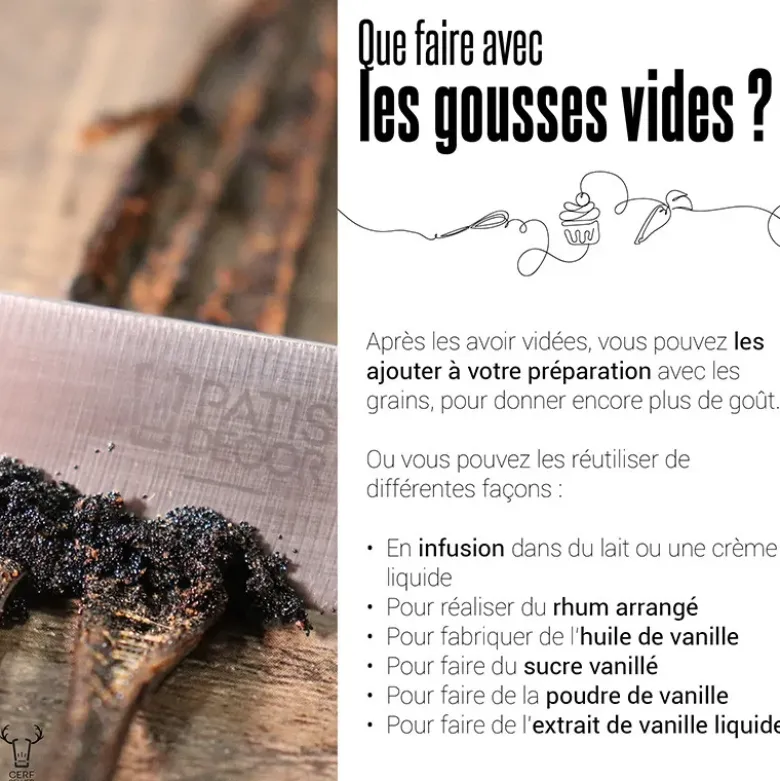 Gousse de Vanille Bourbon Madagascar (x2)