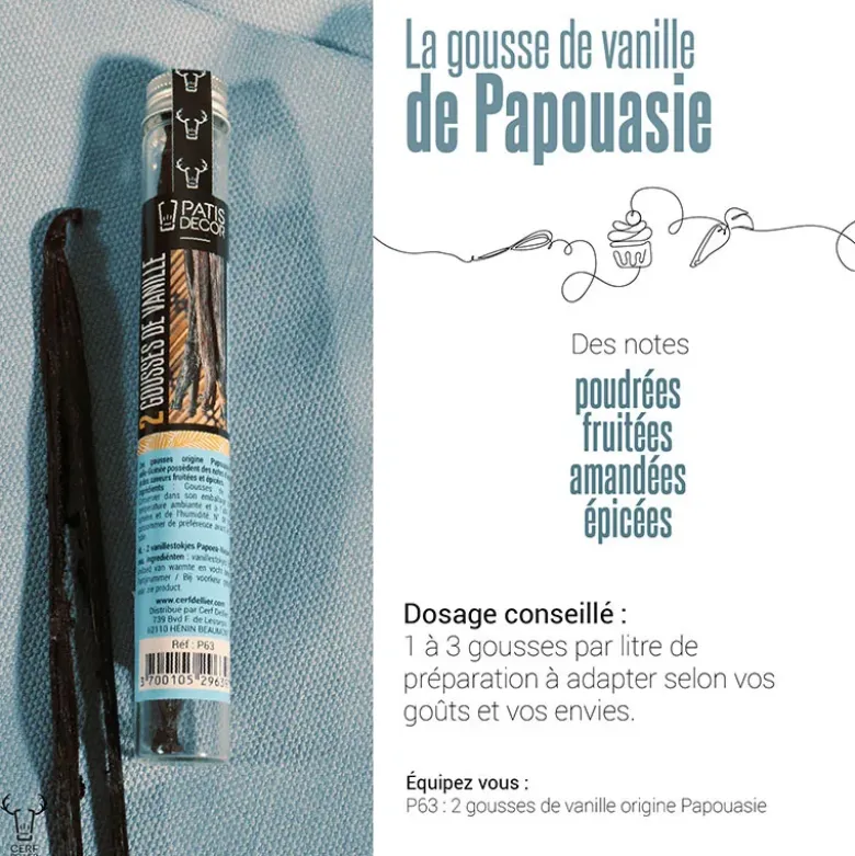 Gousse de vanille Papouasie-Nouvelle Guinée (x2)