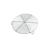Grille à pâtisserie ronde nickelée avec pieds 28 cm