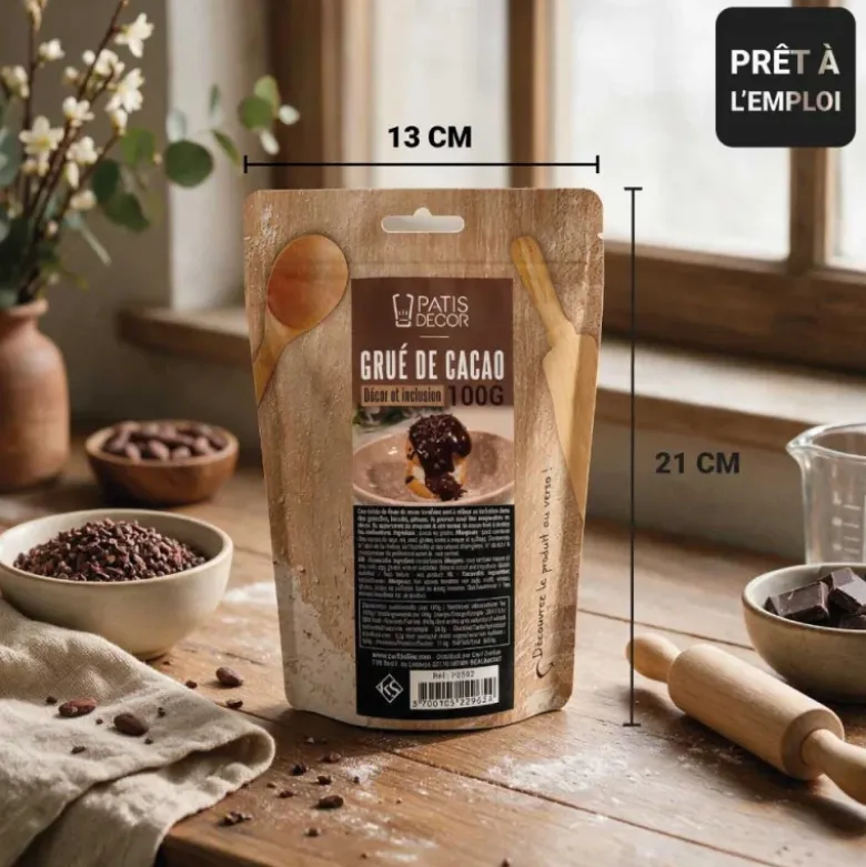 Grué de cacao - 100% de cacao - 100g