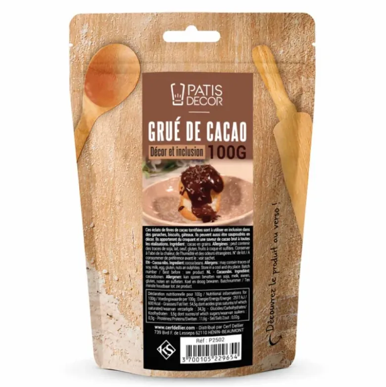 Grué de cacao - 100% de cacao - 100g