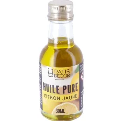 Huile pure de citron jaune - 30 ml - DDM 07/26
