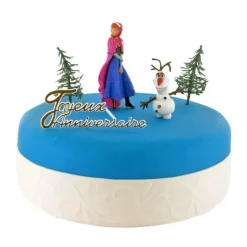 Kit décor gâteau Anna et Olaf
