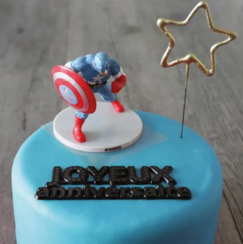 Kit décor gâteau Captain America