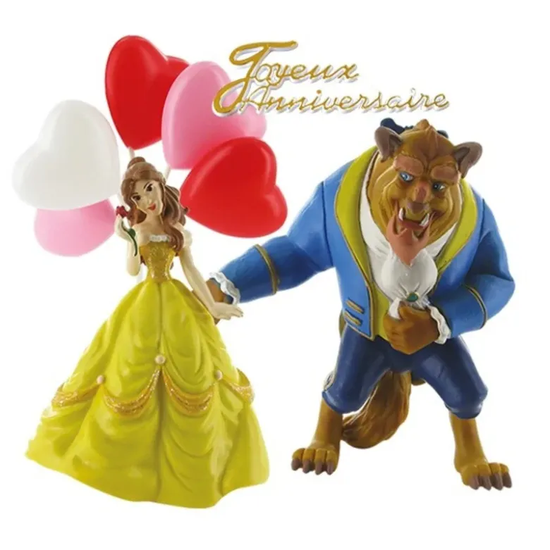 Kit décor Gâteau La Belle et la Bête