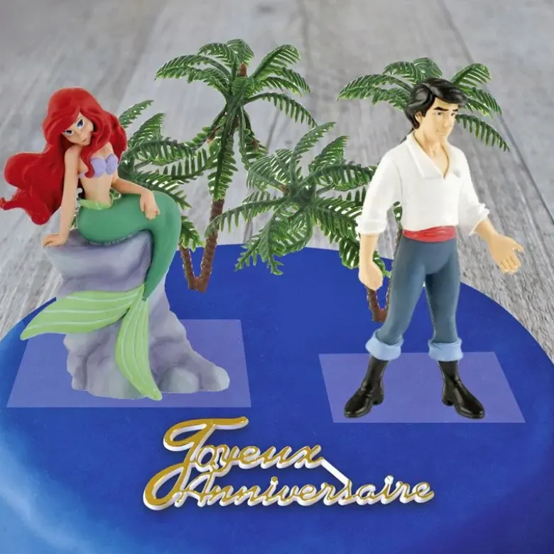 Kit décor gâteau Princesse sirène