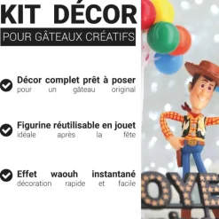 Kit décor gâteau Woody